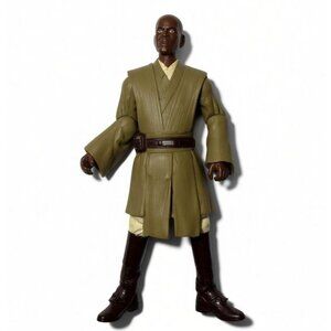 2004 Star Wars Hasbro MACE WINDU 3.75" Action Figure